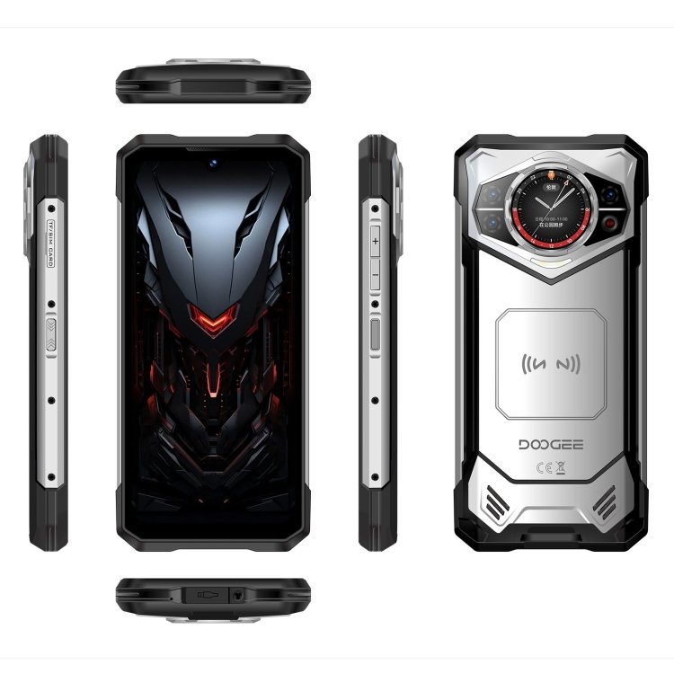 Unlock DOOGEE S200 Rugged 5G Smart Phone 12GB+256GB Fingerprint 6.72''Android 14 Dimensity 7050 Octa Core OTG NFC night version
